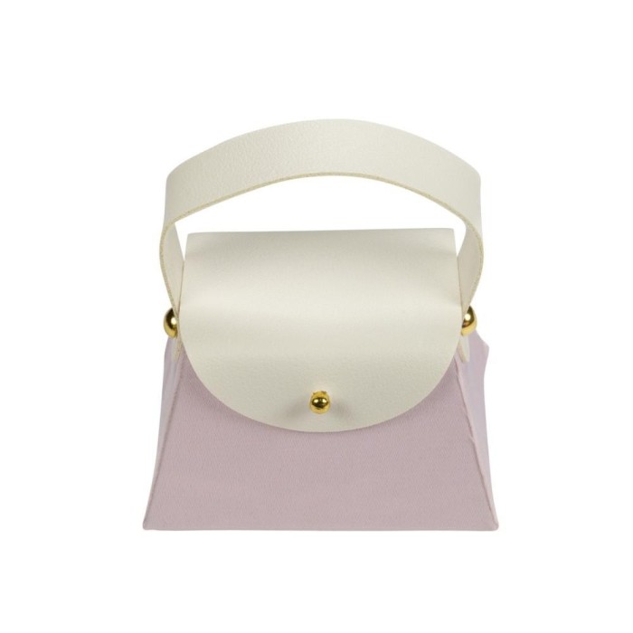 BORSETTA SCATOLA CON MANICO ECOPELLE 6x8x5h CIPRIA